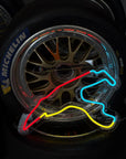 Néon LED Mural - Circuit de Spa-Francorchamps
