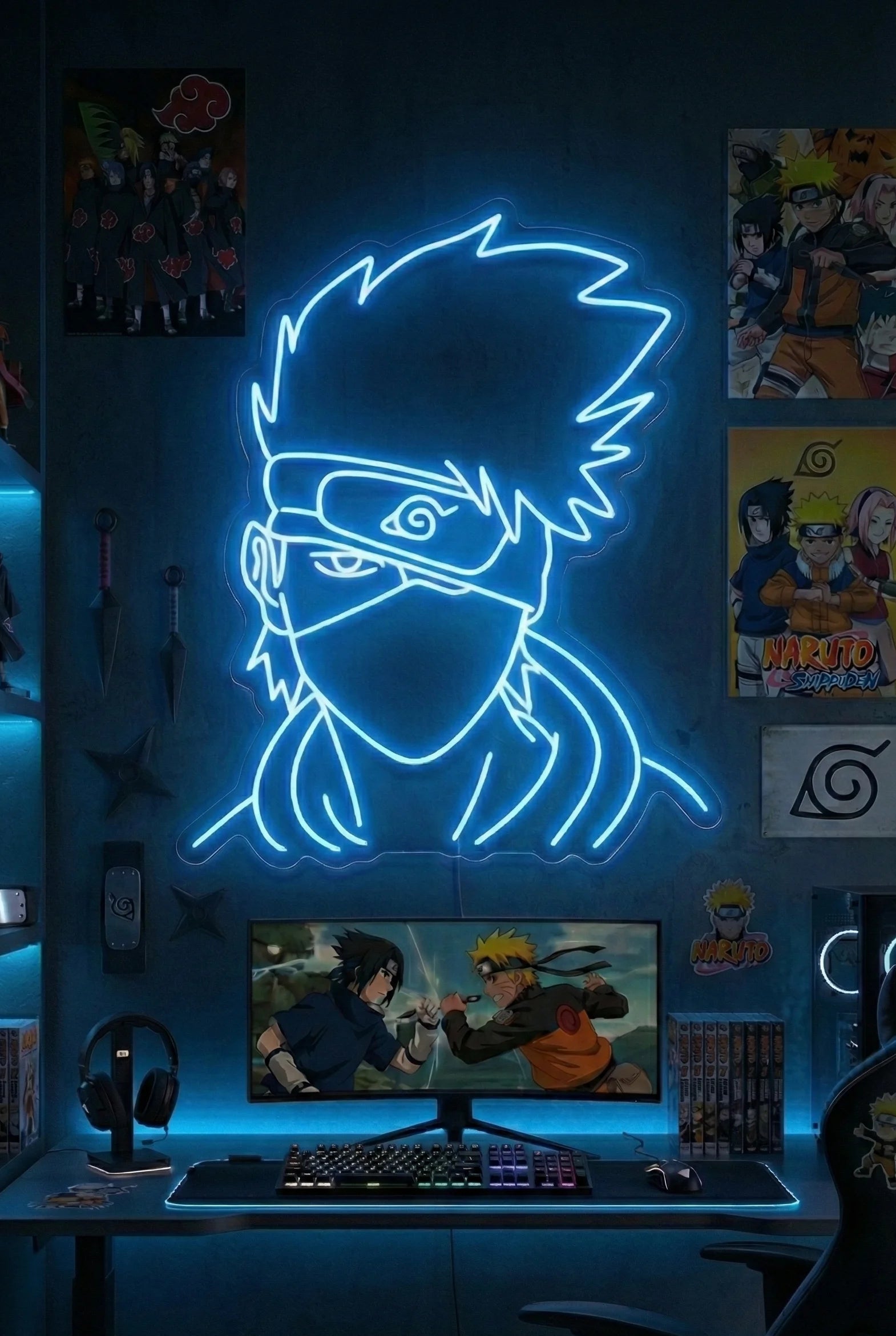 Néon LED Mural "kakashi" Chill'Neon