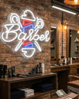 Néon LED Mural "Barber Shop" Chill'Neon