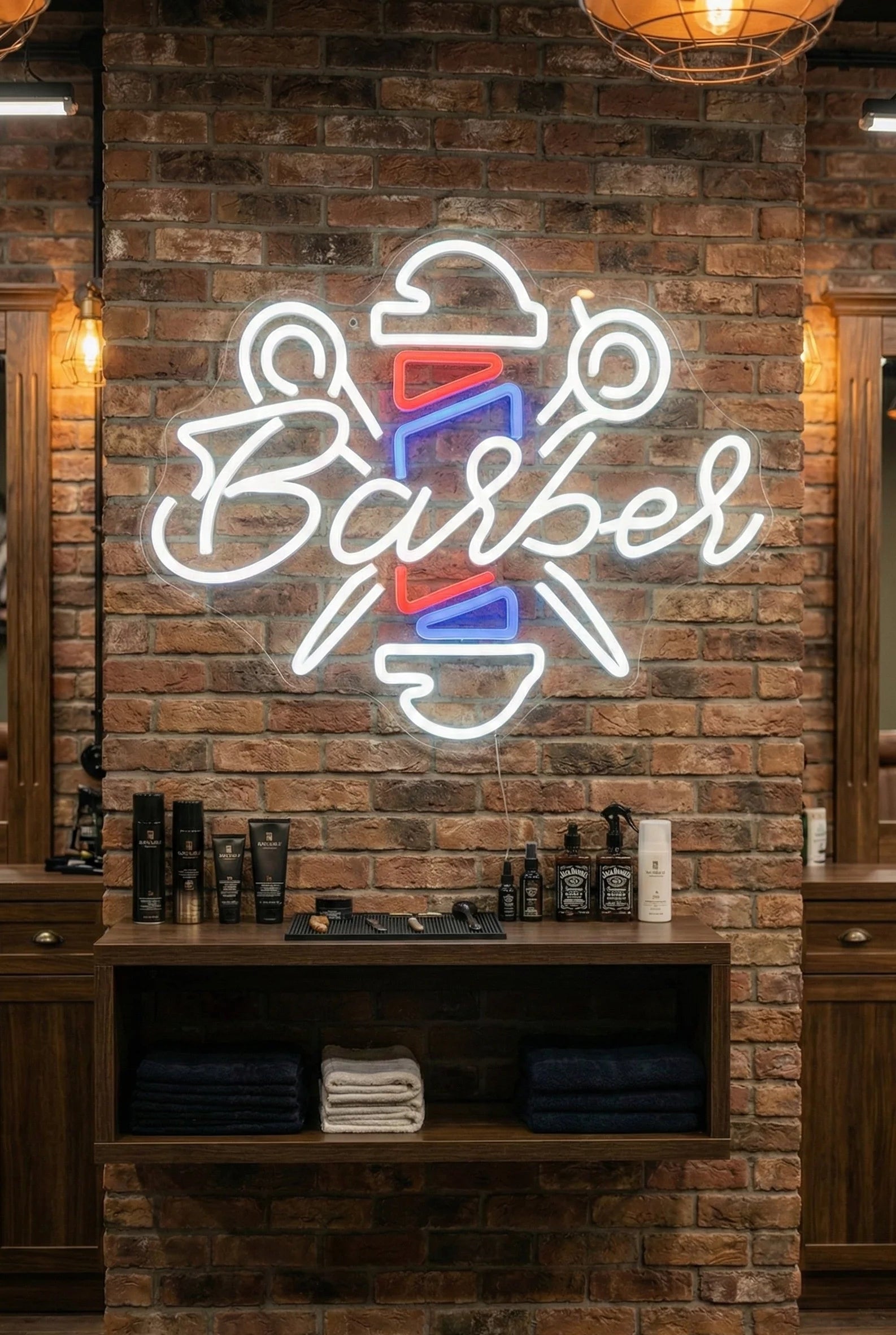 Néon LED Mural "Barber Shop" Chill'Neon