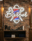 Néon LED Mural "Barber Shop" Chill'Neon