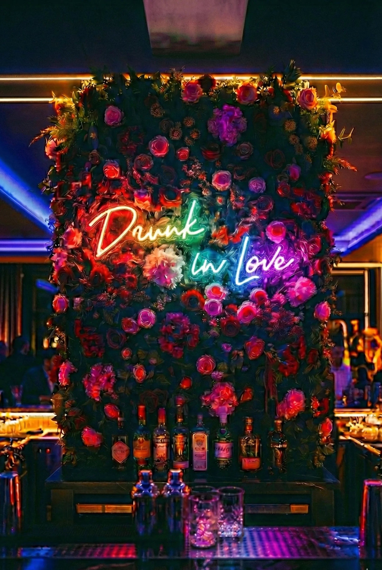 Néon LED Mural "Drunk in Love" Chill'Neon