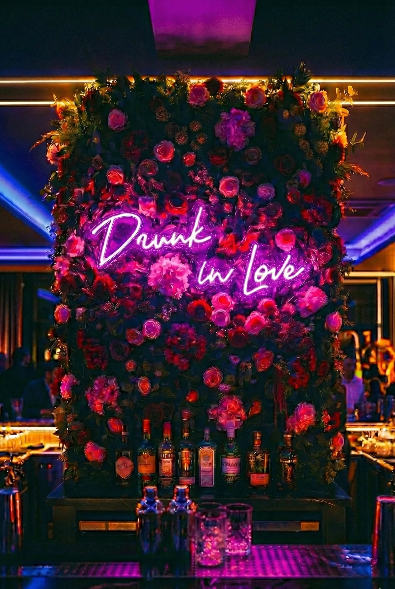 Néon LED Mural "Drunk in Love" Chill'Neon