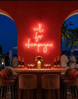 Néon LED Mural "Call For Champagne" Chill'Neon