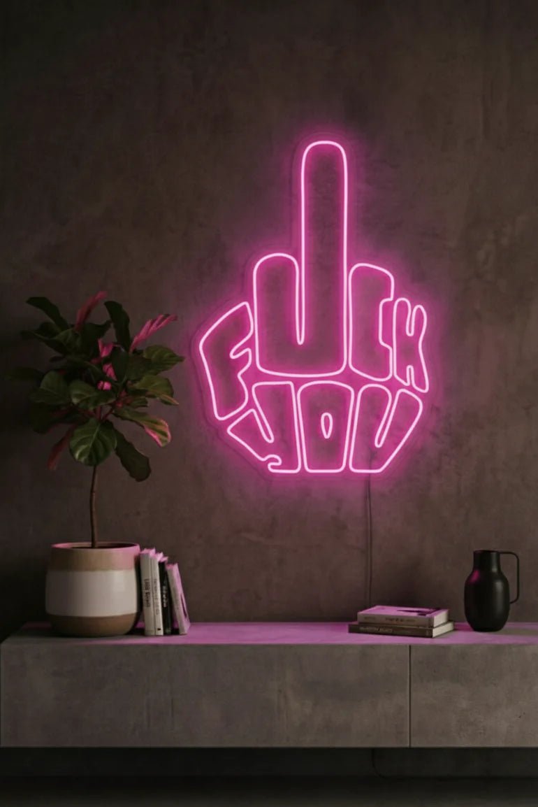 Néon LED Mural "F*ck You" Chill'Neon