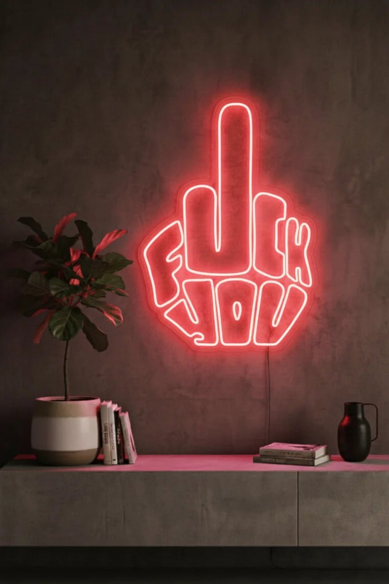 Néon LED Mural "F*ck You" Chill'Neon