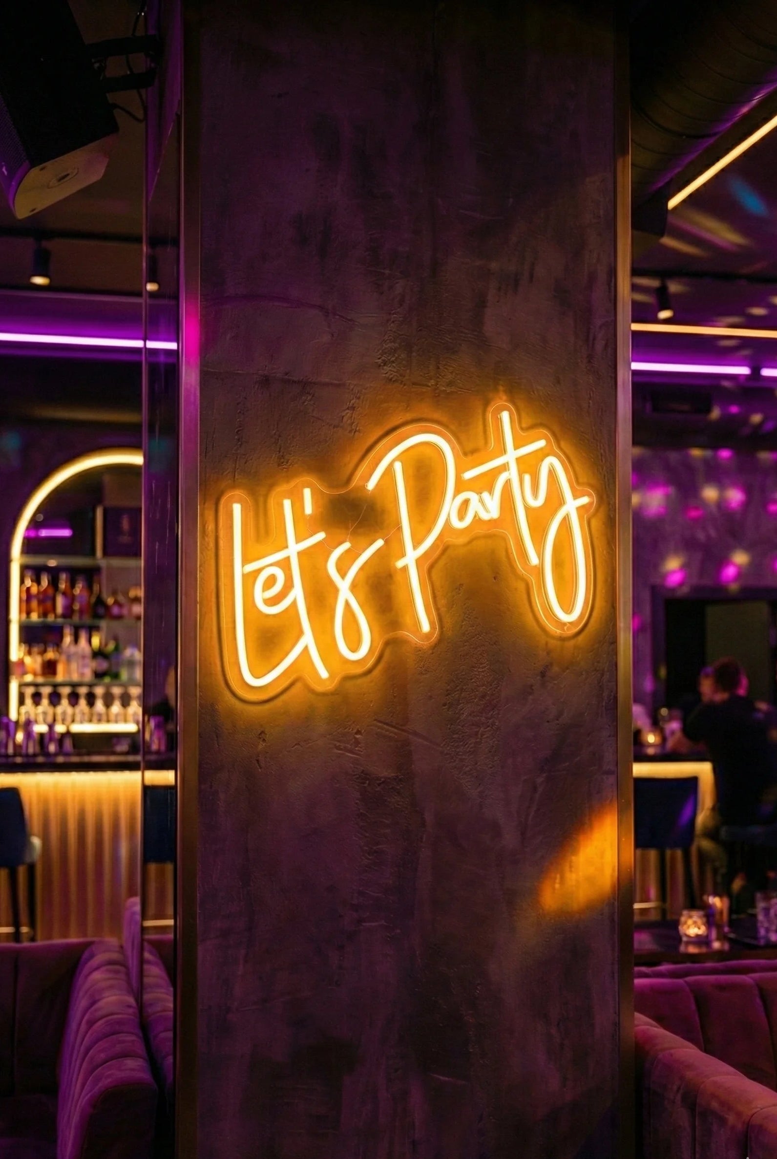 Néon LED Mural "Let's Party" Chill'Neon