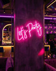 Néon LED Mural "Let's Party" Chill'Neon