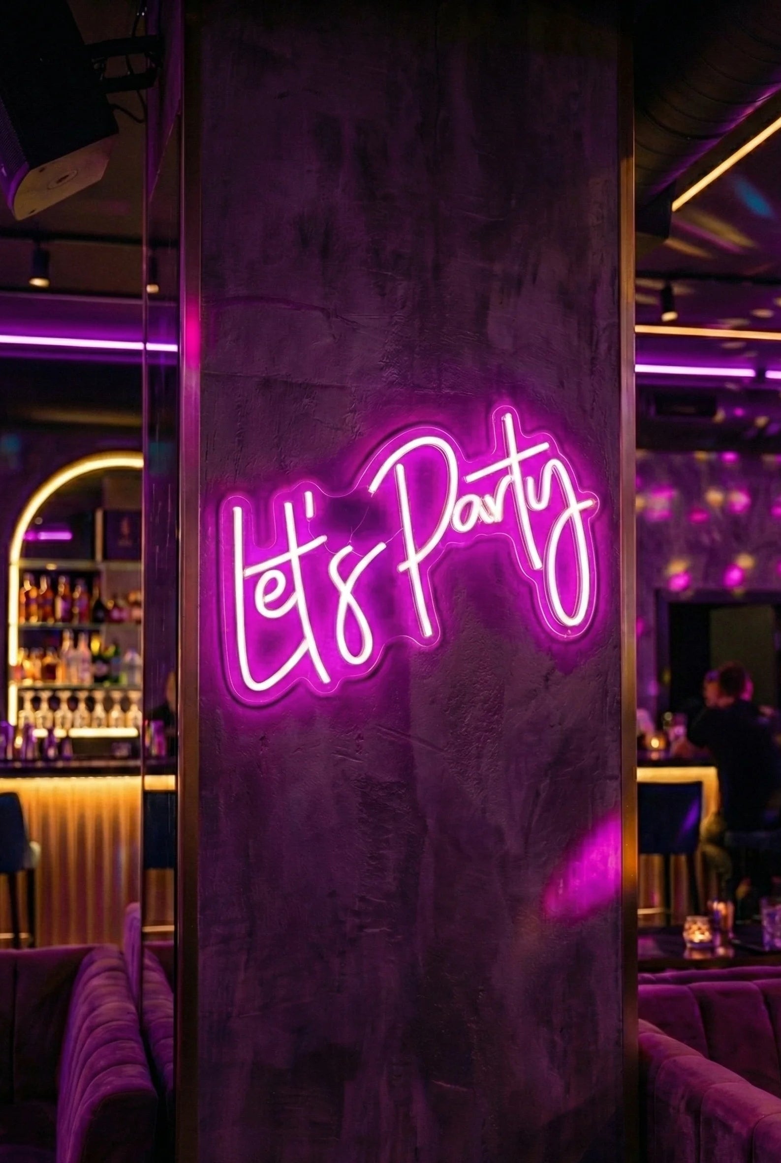 Néon LED Mural "Let's Party" Chill'Neon