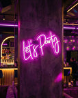 Néon LED Mural "Let's Party" Chill'Neon