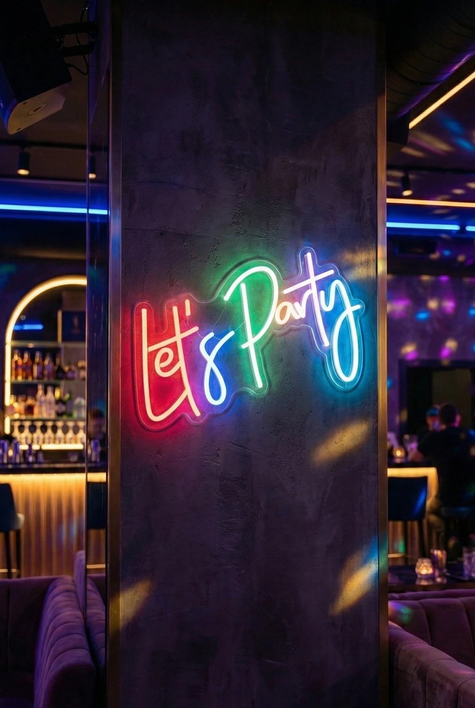 Néon LED Mural "Let's Party" Chill'Neon
