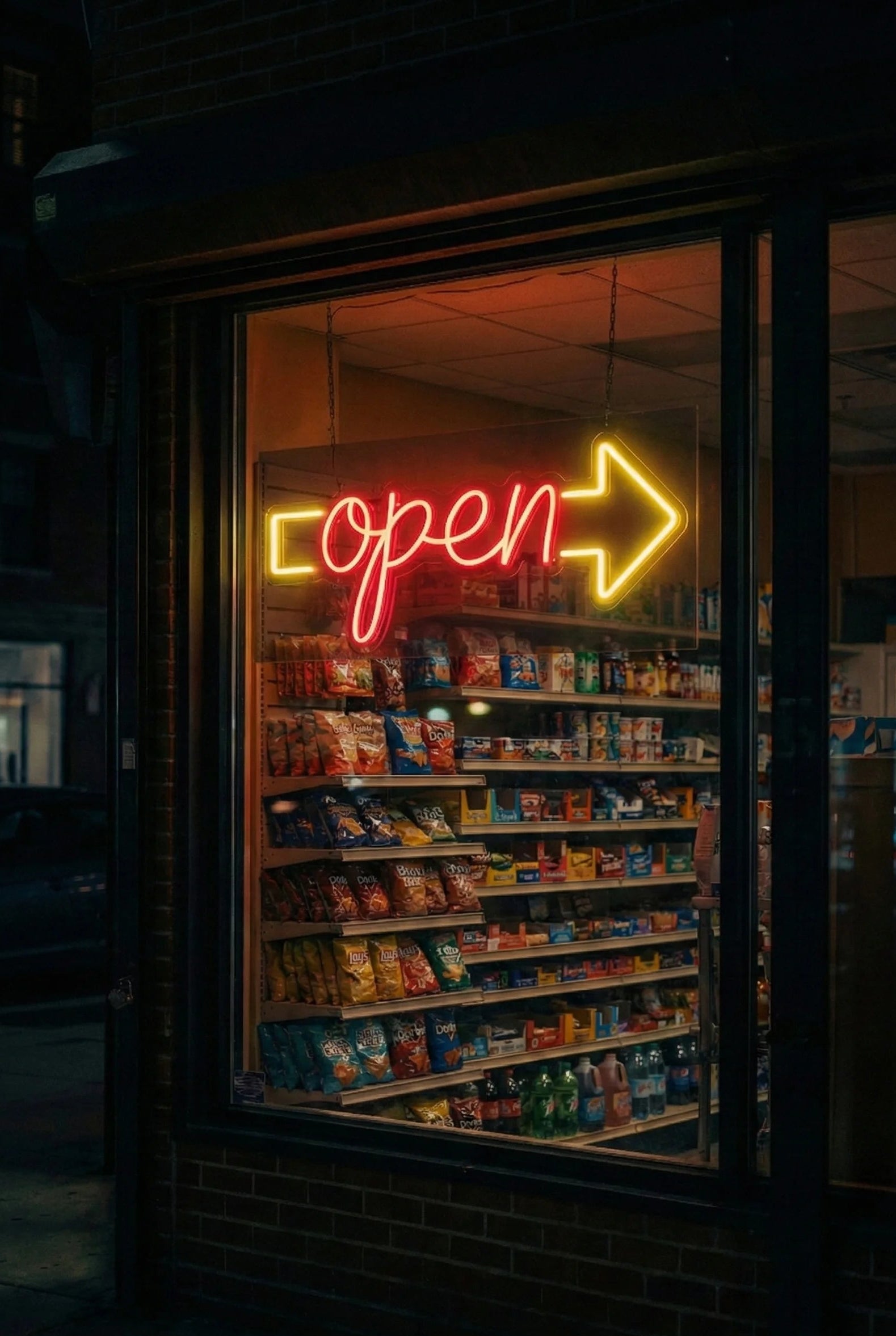 Néon LED Mural "Open" Chill'Neon