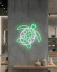 Néon LED Mural "Tortue Marine" Chill'Neon