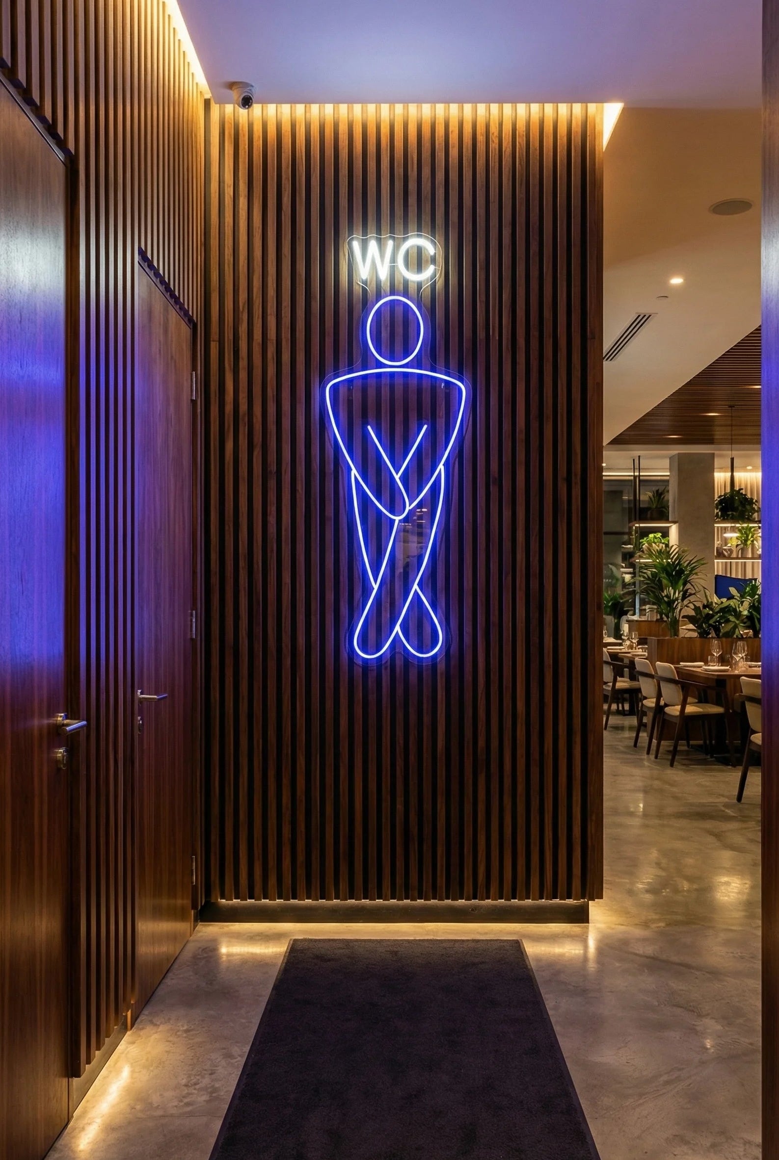 Néon LED Mural "WC Homme & Femme" Chill'Neon