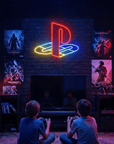 Néon LED mural PlayStation pour déco setup gaming et chambre