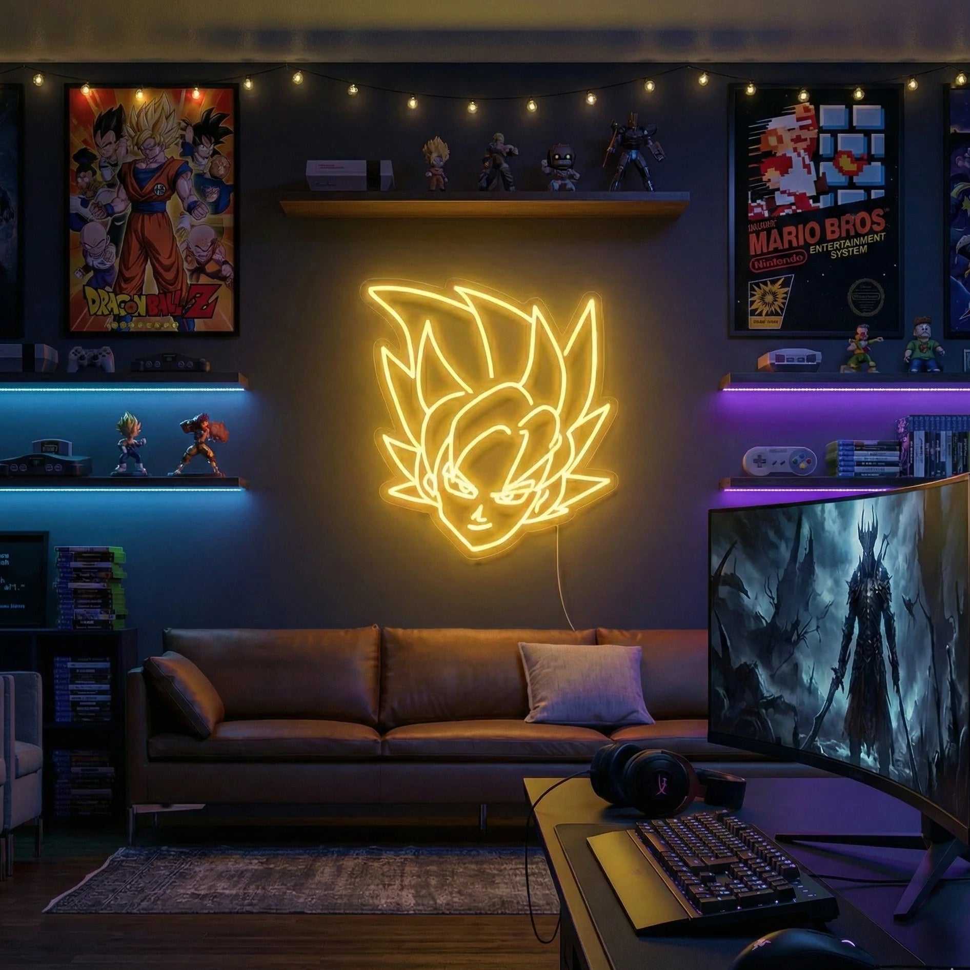Néon LED Mural "San Goku" Chill'Neon