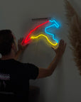 Néon LED Circuit Spa-Francorchamps mural rouge – Chill'Neon
